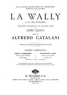 La Wally: Partitura Piano-vocal by Alfredo Catalani