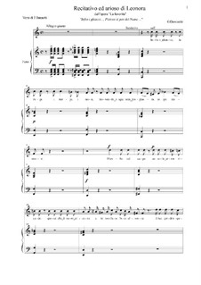 La favorita: Infra i ghiacci..., Pietoso si par del Nume.... by Gaetano Donizetti
