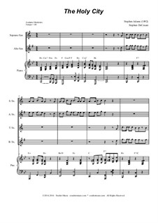 The Holy City: para quarteto de saxofone by Stephen Adams