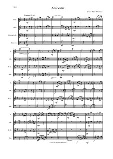 A la valse: Para quarteto de sopro by David W Solomons