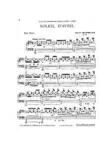 Soleil d'Avril, Op.26: Soleil d'Avril by Albert Chandelier