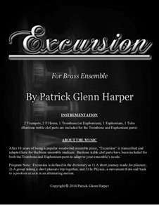 Excursion: For brass ensemble by Patrick Glenn Harper