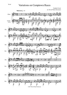 The Camptown Races: Variations, for oboe and guitar by Stephen Collins Foster