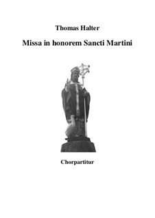 Missa in honorem Sancti Martini: partituras de vocais by Thomas Halter