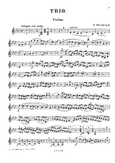 Piano Trio in F Minor, Op.10: parte do violino by Coloman Chován