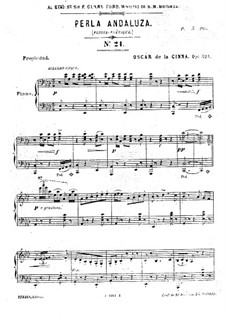 Perla Andaluza, Op.424 No.21: Perla Andaluza by Óscar de la Cinna
