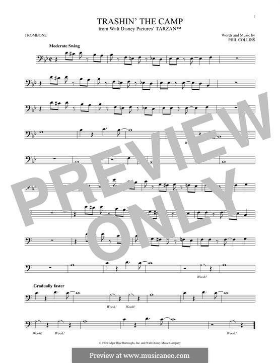 Trashin' the Camp (from Walt Disney's Tarzan): para trombone by Phil Collins