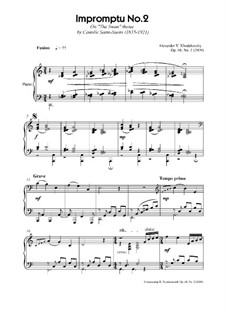 Imptomptu No.2, Op.68: Imptomptu No.2 by Alexander Khodakovsky
