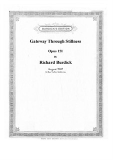 Gateway Through Stillness, Op.151: Gateway Through Stillness by Richard Burdick