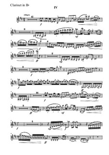 Sonate for clarinet & piano: Part 4 (clarinet part) by Vladimir Polionny