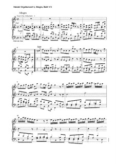 Orgelkonzert F-Dur, Allegro: Orgelkonzert F-Dur, Allegro by Georg Friedrich Händel