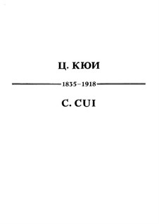 À Argenteau, Op.40: set completo by César Cui