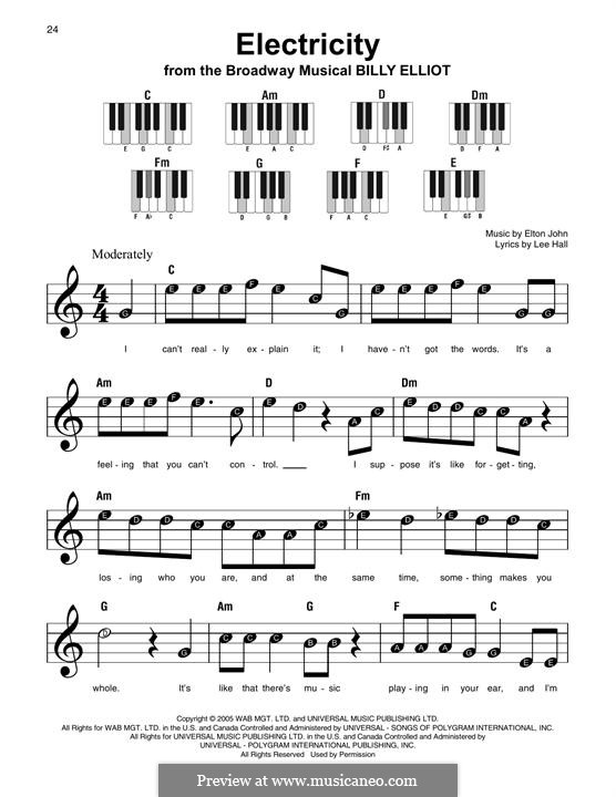 Electricity (Billy Elliot the Musical) por E. John em músicaNeo