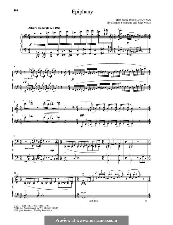 Epiphany: Para Piano by Stephen Sondheim