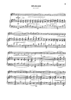 No.17 Prelude: partitura, parte solo by César Cui