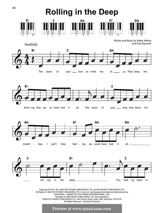 Instrumental version: For any instrument by Adele, Paul Epworth