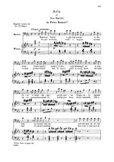 Manca un foglio e gia suppongo: For voice and piano (Italian/English) by Gioacchino Rossini