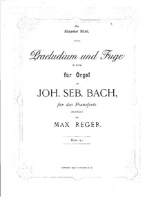 Prelude and Fugue No.2 in D Major, BWV 532: arranjo para piano by Johann Sebastian Bach