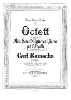 Woodwind Octet in B Flat Major, Op.216: Partes by Carl Reinecke