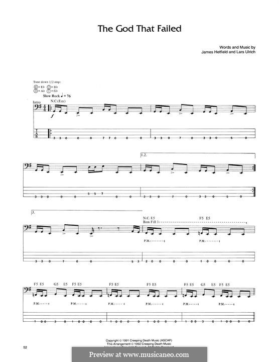 The God That Failed (Metallica): para baixo com guia by James Hetfield, Lars Ulrich