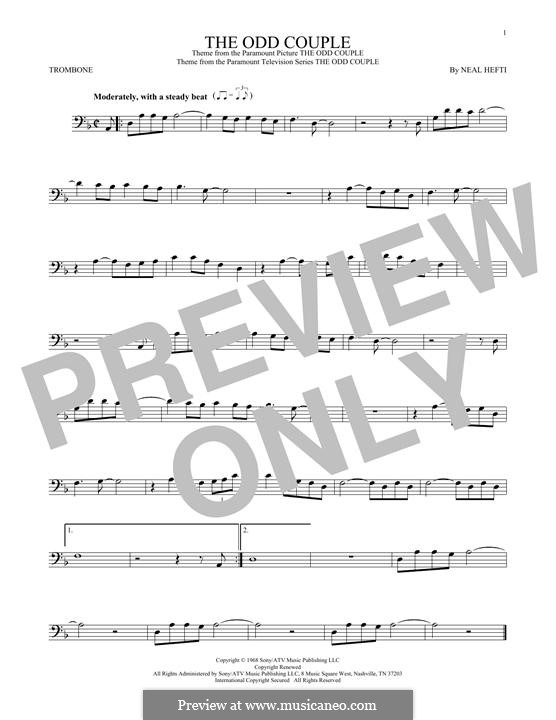 Theme from The Odd Couple: para trombone by Neal Hefti