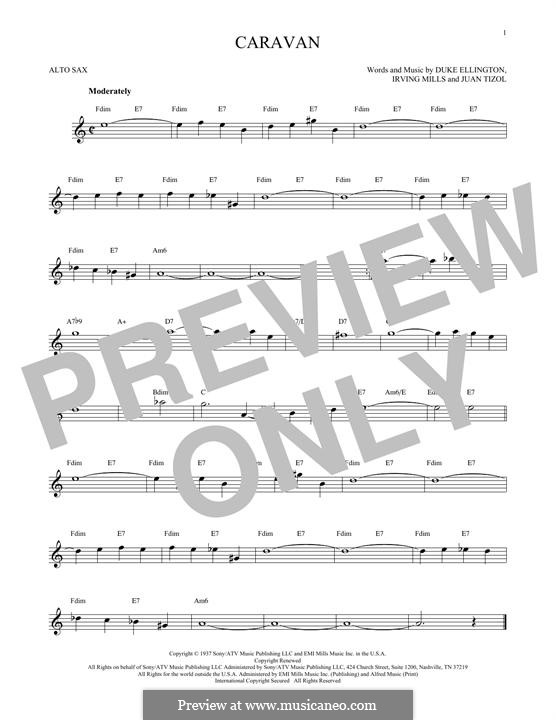 Caravan: para Saxofone Alto by Irving Mills, Duke Ellington, Juan Tizol