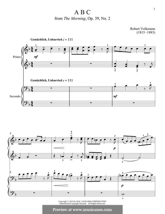 ABC: Para Piano by Robert Volkmann