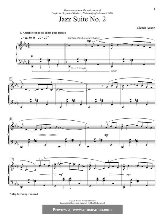 Jazz Suite No.2: Para Piano by Glenda Austin