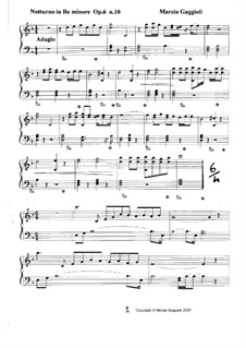 Notturnos, Op.6: Notturno No.10 in Re Minore by Marzia Gaggioli