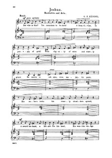 Joshua, HWV 64: Awful, pleasing being, say. Recitative and Aria for alto/countertenor by Georg Friedrich Händel