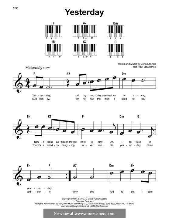 Vocal version: melodia by John Lennon, Paul McCartney