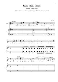 Ernani: Szena ed aria Ernani, Atto I by Giuseppe Verdi