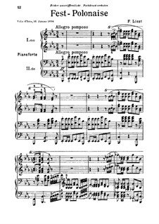 Festival Polonaise, S.619a: Festival Polonaise by Franz Liszt