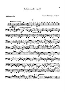 Parts: Parte Violoncelo by Nikolai Rimsky-Korsakov