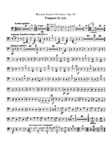 Russian Easter Festival Overture, Op.36: parte percusão by Nikolai Rimsky-Korsakov
