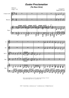 Easter Proclamation (The Risen Christ): Para quarteto de sopro by Georg Friedrich Händel, Ludwig van Beethoven, folklore