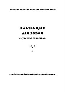Variations on Theme by Glinka: Variations on Theme by Glinka by Nikolai Rimsky-Korsakov