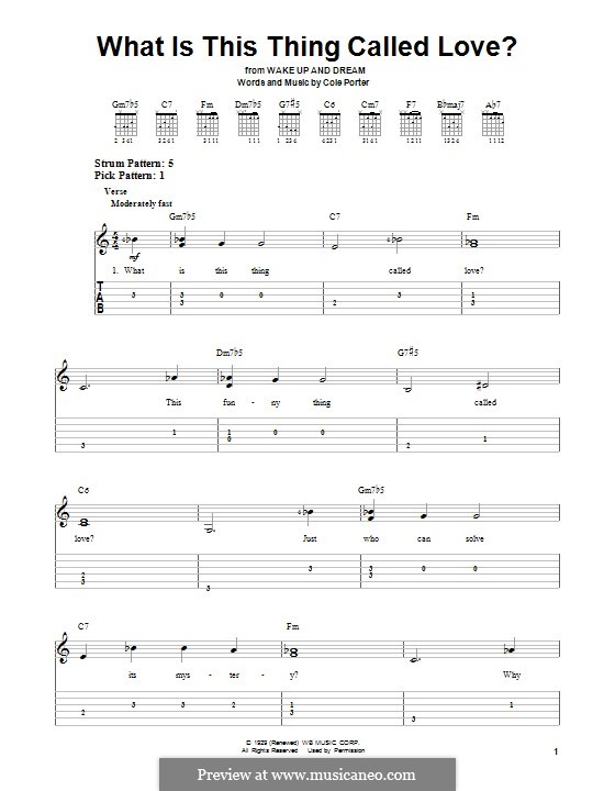 What Is This Thing Called Love?: Para guitarra com guia by Cole Porter