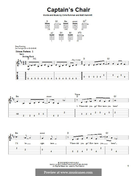 Captain's Chair (Sanctus Real) por C. Rohman, M. Hammitt em músicaNeo