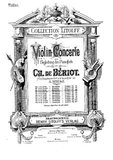 Violin Concerto No.3, Op.44: Violin Concerto No.3 by Charles Auguste de Beriot