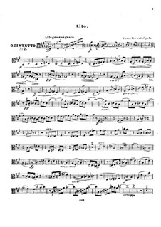 Piano Quintet No.2 in A Major, Op.6: parte viola by Franz Berwald