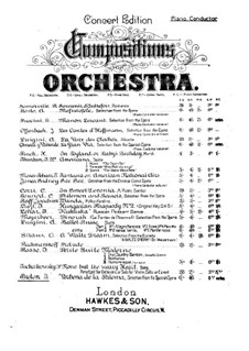 La verbena de la Paloma. Selection: Piano conductor by Tomás Bretón