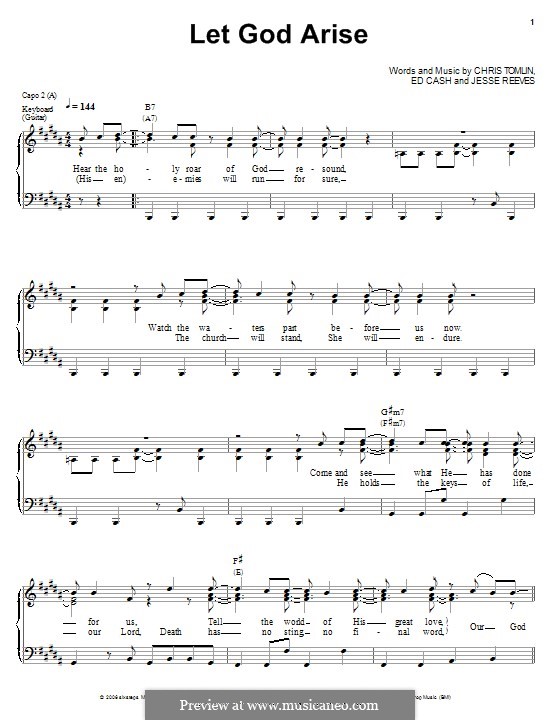 Let God Arise: Para vocais e piano (ou Guitarra) by Chris Tomlin, Ed Cash, Jesse Reeves