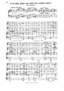 Three Folk Songs, WoO 11: No.1 Wie kann ich froh und lustig sein by Felix Mendelssohn-Bartholdy