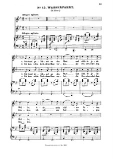 Three Folk Songs, WoO 11: No.3 Wasserfahrt by Felix Mendelssohn-Bartholdy