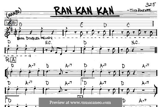 Ran Kan Kan: For any instrument by Tito Puente