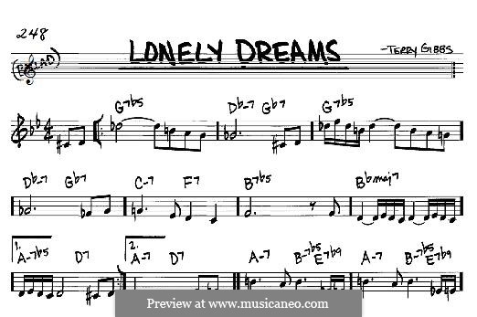 Lonely Dreams (Terry Gibbs): For any instrument by Terry Gibbs