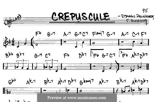 Crepuscule: For any instrument by Django Reinhardt