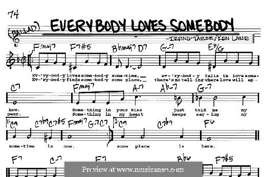 Everybody Loves Somebody (Frank Sinatra): For any instrument by Kermit Lane