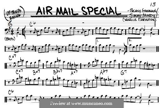 Air Mail Special (Benny Goodman & His Orchestra): For any instrument by Benny Goodman, Charlie Christian, Jimmy Mundy